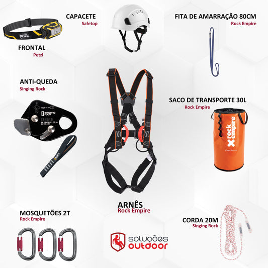 Kit de emergência para trabalhos em Telhados e Coberturas